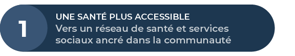 orientation 1 : une santé plus accessible